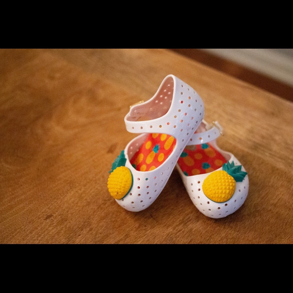 Mini Melissa Mary Jane sandals pinapple